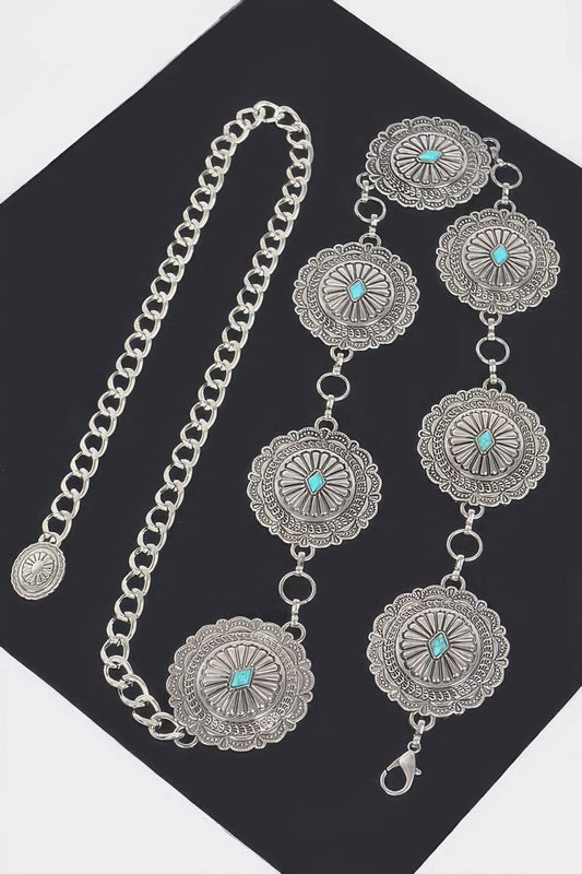 Western Style Metal Chain Belt - Tigbul's Variety Fashion Shop
