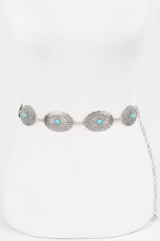 Western Style Metal Chain Belt - Tigbul's Variety Fashion Shop