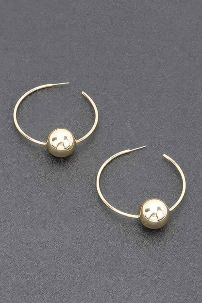 Gold Plated Metal Earring - Tigbul's Variety Fashion Shop