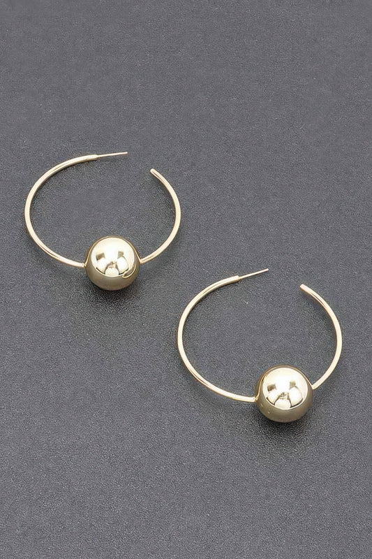 Gold Plated Metal Earring - Tigbul's Variety Fashion Shop