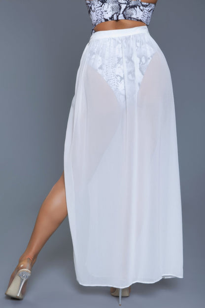 Rhea Skirt White - Tigbul's Variety Fashion Shop
