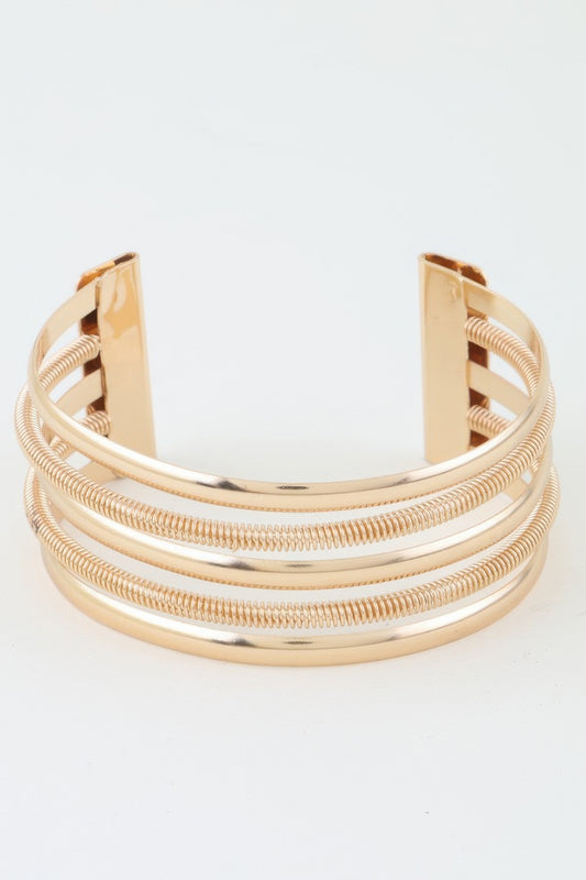 Multi Twisted Open Cuff Bracelet - Tigbul's Variety Fashion Shop