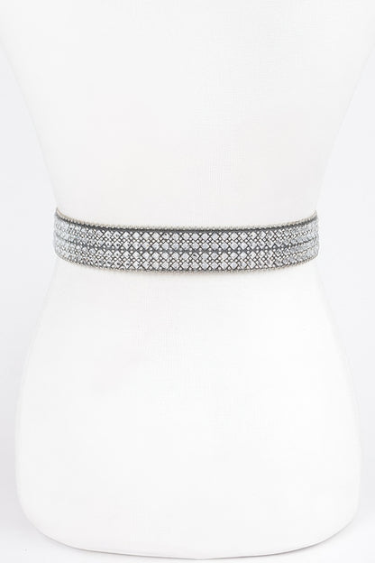 Rhinestone Western Style Belt - Tigbul's Variety Fashion Shop