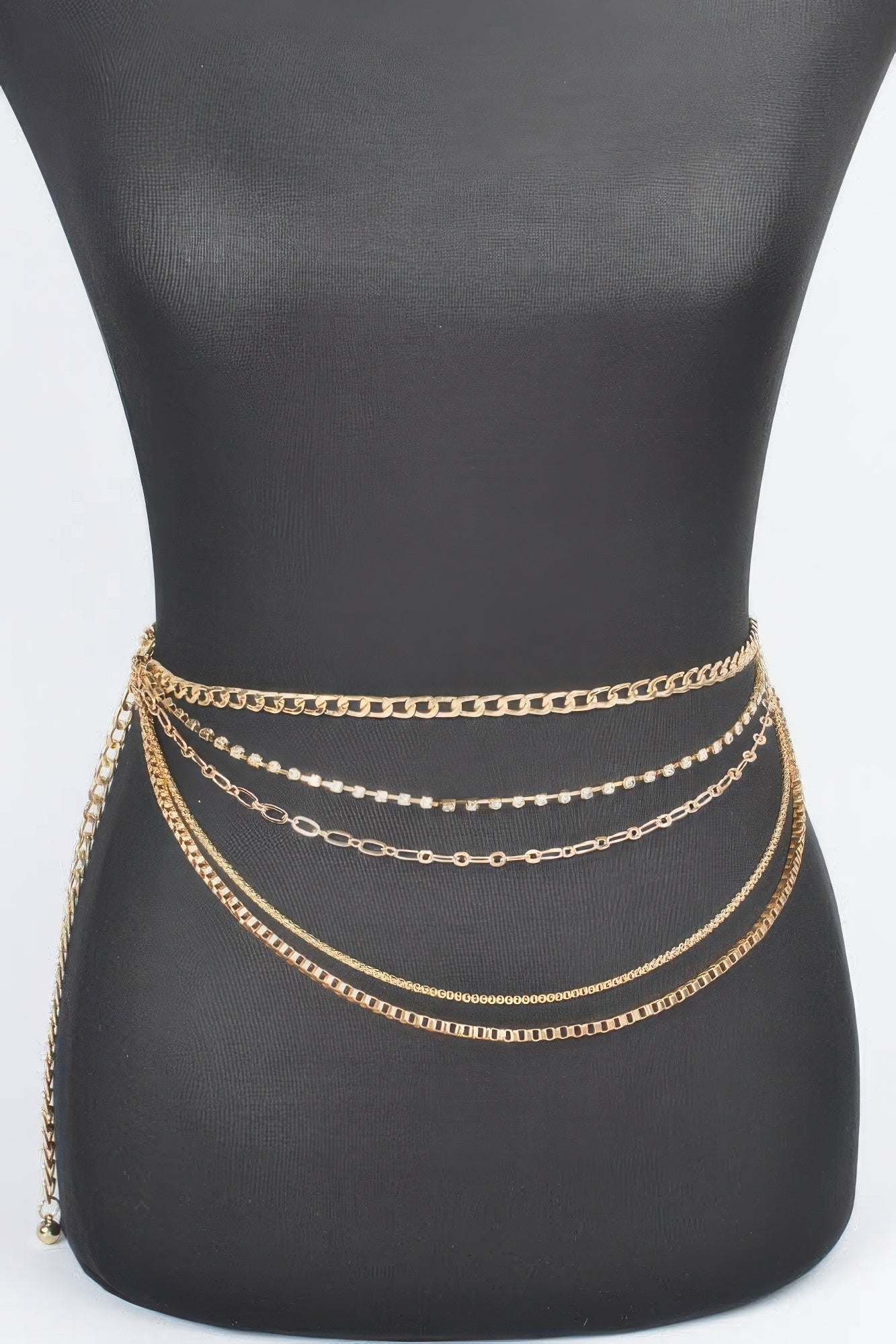 Multi Layered Metal Chain Belt - Tigbul's Variety Fashion Shop