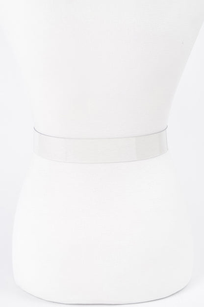 Heart Shape Metal Buckle Clear Belt - Tigbul's Variety Fashion Shop