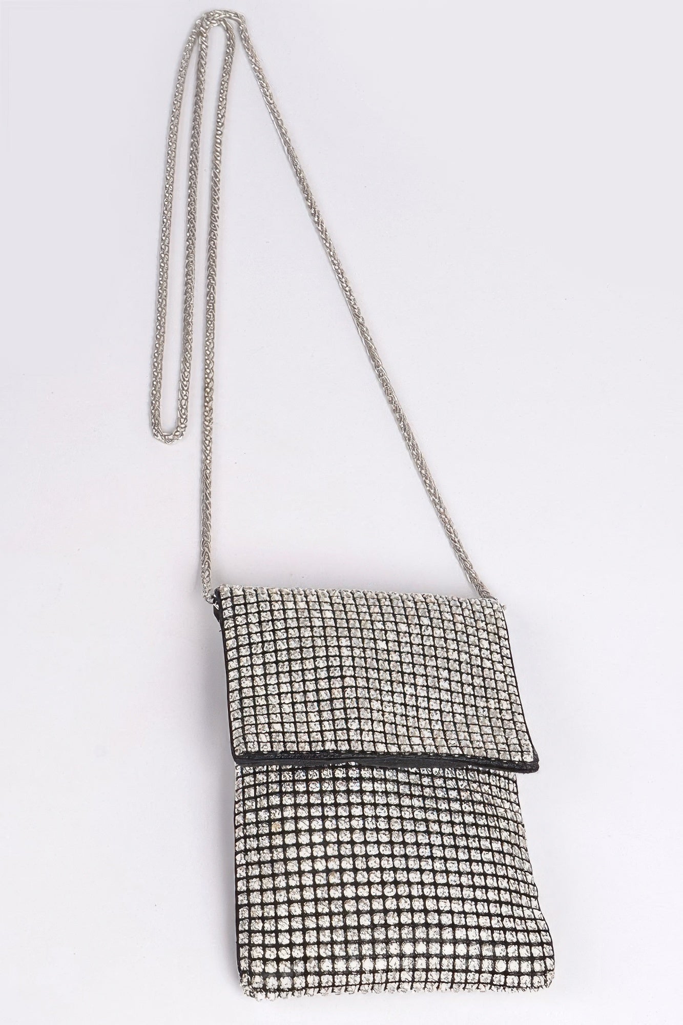 Rhinestone Rectangular Clutch - Tigbul's Variety Fashion Shop