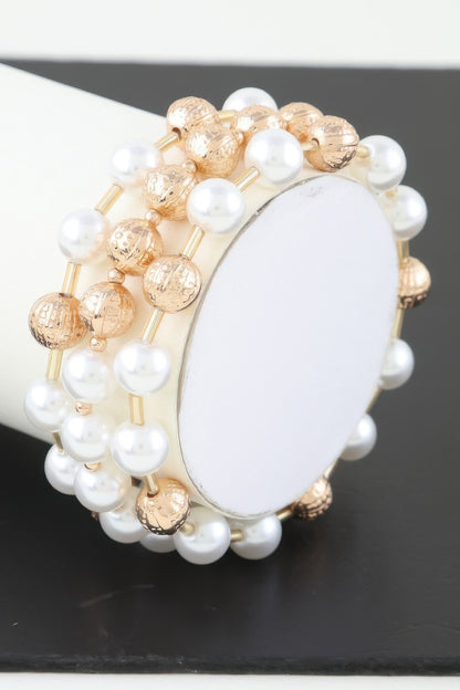 Multi Pearl Beaded Bracelet - Tigbul's Variety Fashion Shop