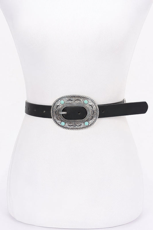 Multi Metal Vintage Pu Belt - Tigbul's Variety Fashion Shop