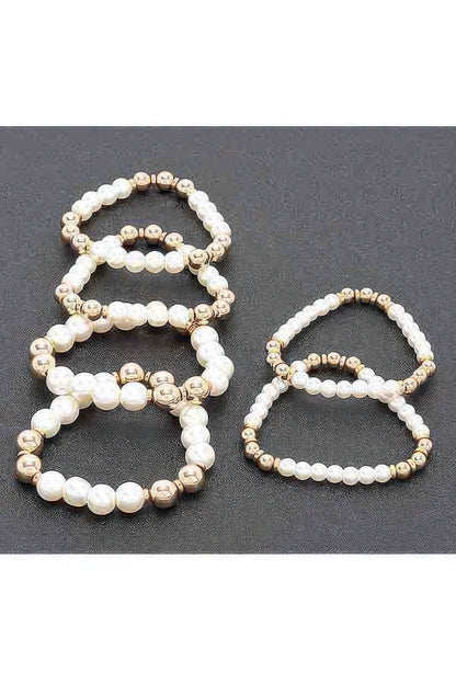 Multi Faux Stretch Bracelet - Tigbul's Variety Fashion Shop