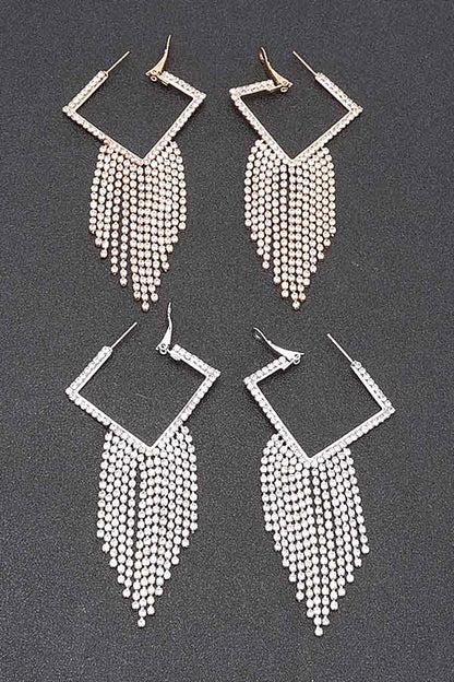 Rhinestone Earrings - Tigbul's Variety Fashion Shop