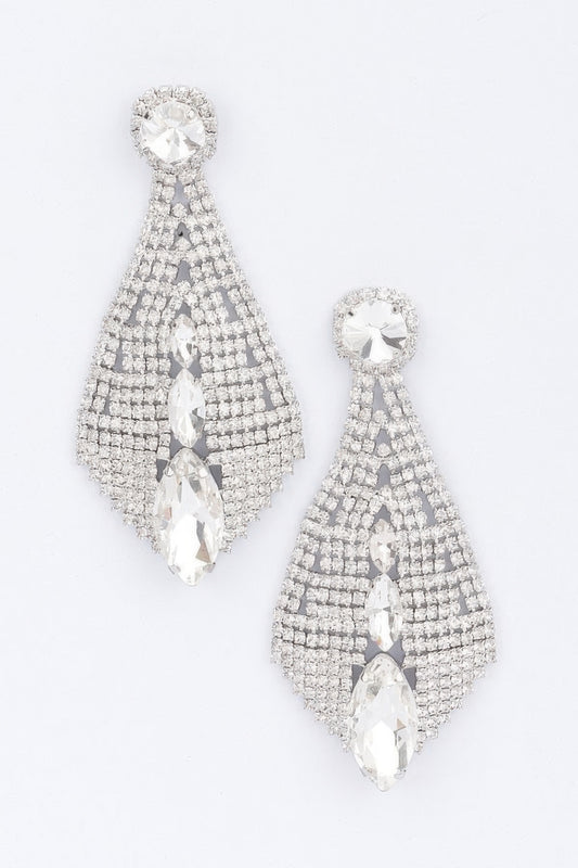 Rhinestone Earrings - Tigbul's Variety Fashion Shop