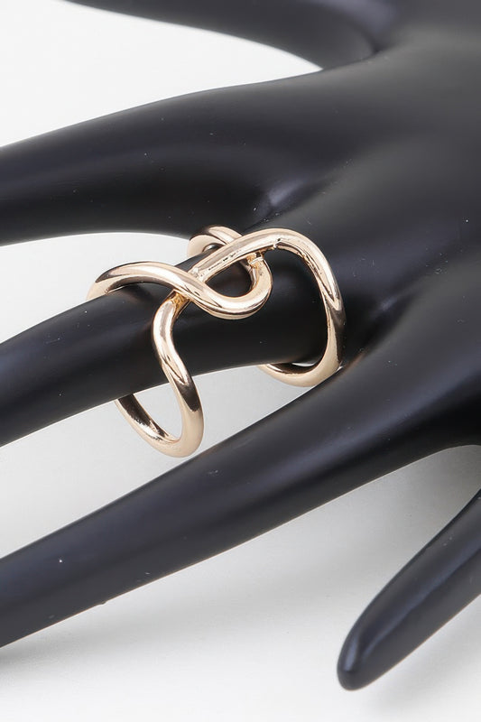 Shiny Interweaved Ring - Tigbul's Variety Fashion Shop