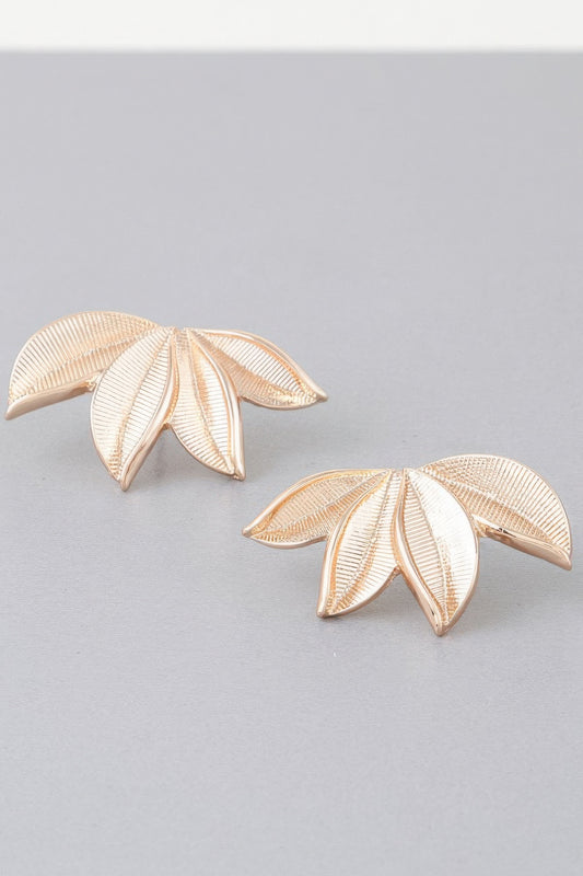 Multi Leaf Stud Earrings - Tigbul's Variety Fashion Shop