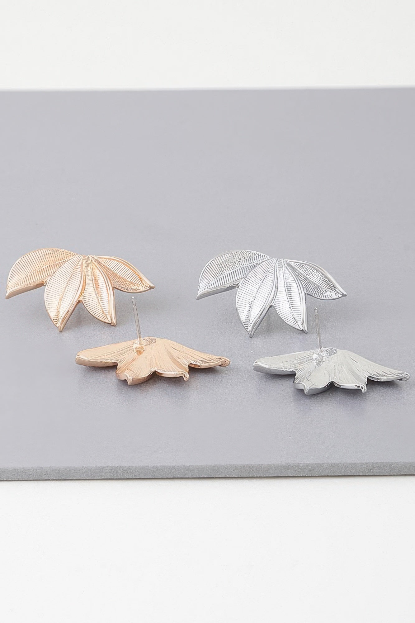 Multi Leaf Stud Earrings - Tigbul's Variety Fashion Shop
