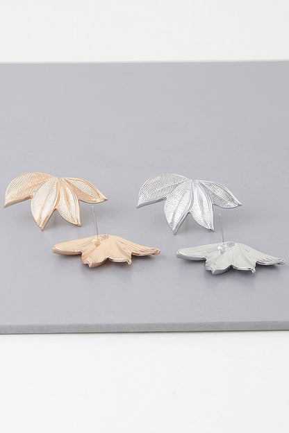 Multi Leaf Stud Earrings - Tigbul's Variety Fashion Shop
