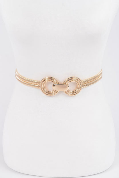 Double Metal Stretch Belt - Tigbul's Variety Fashion Shop