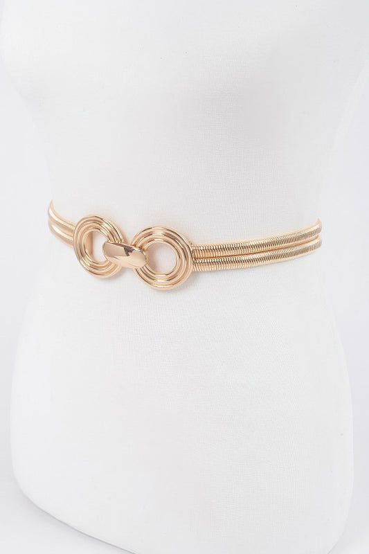 Double Metal Stretch Belt - Tigbul's Variety Fashion Shop