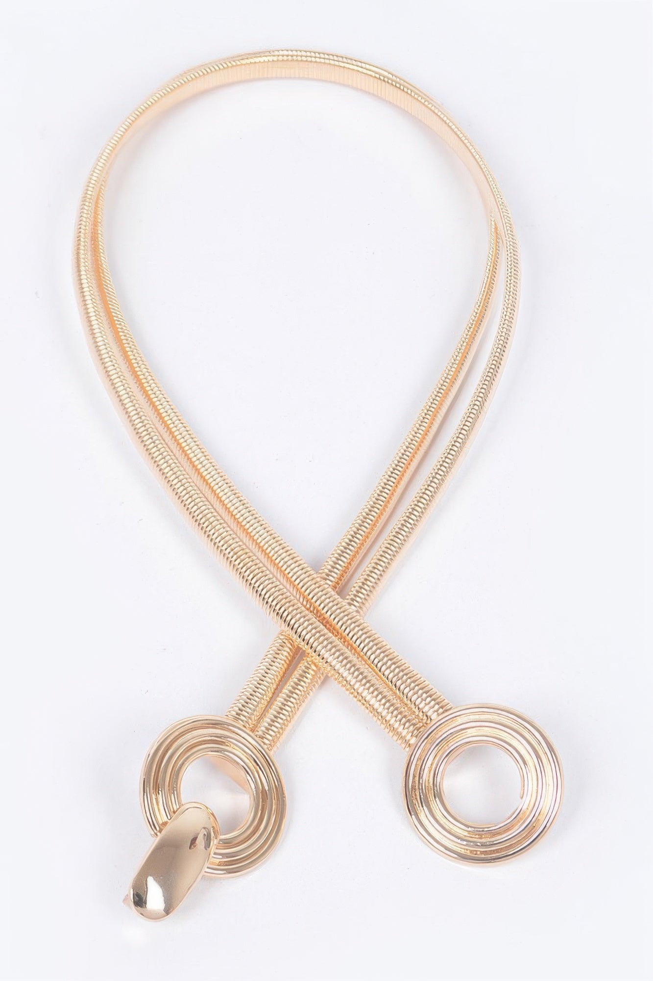 Double Metal Stretch Belt - Tigbul's Variety Fashion Shop