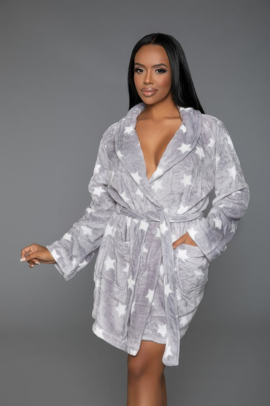 Kaylee Robe Star Print - Tigbul's Variety Fashion Shop