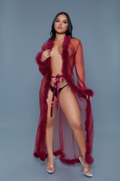 Marabou Robe - Tigbul's Variety Fashion Shop
