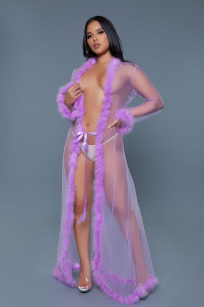 Marabou Robe - Tigbul's Variety Fashion Shop