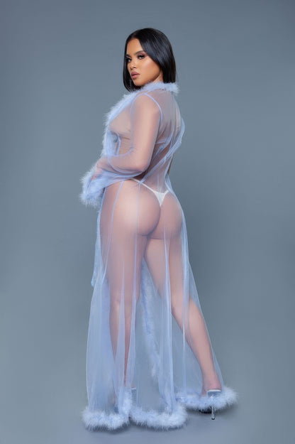 Marabou Robe - Tigbul's Variety Fashion Shop