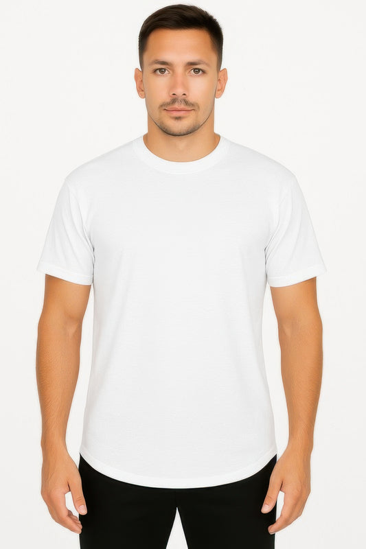 Curved Athletic Sports T-shirt - Tigbul's Variety Fashion Shop