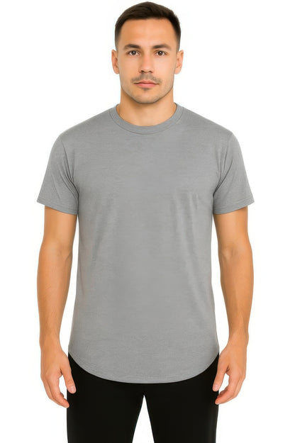 Curved Athletic Sports T-shirt - Tigbul's Variety Fashion Shop