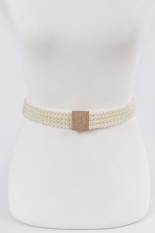 Elastic Pearl Belt - Tigbul's Variety Fashion Shop