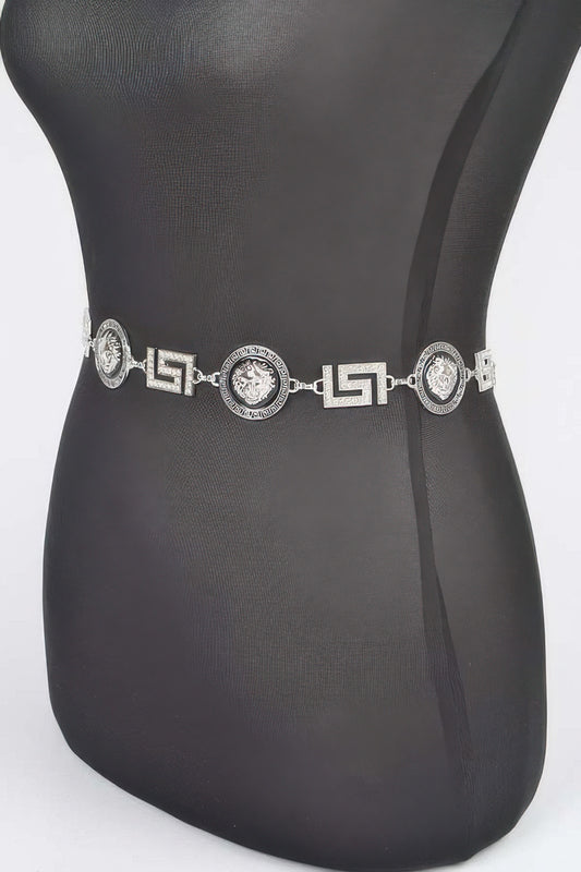Metal Rhinestone Plus Size Chain Belt - Tigbul's Variety Fashion Shop