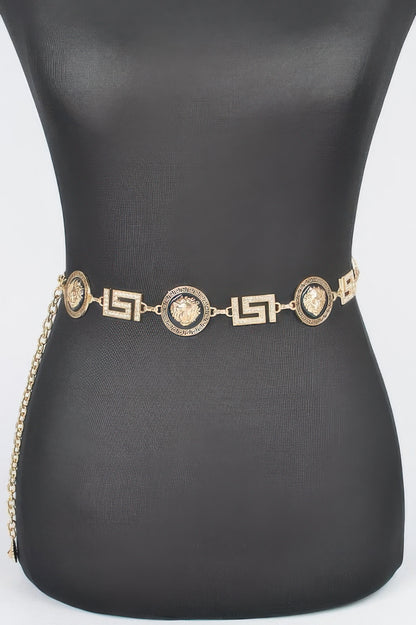 Metal Rhinestone Plus Size Chain Belt - Tigbul's Variety Fashion Shop