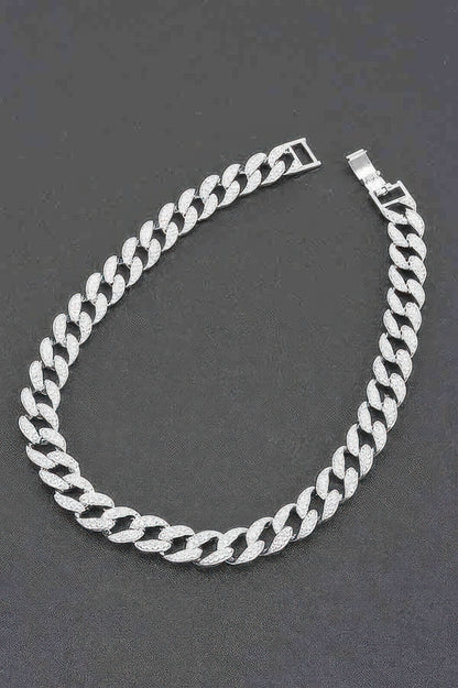 Hammered Bulk Chain Necklace - Tigbul's Variety Fashion Shop