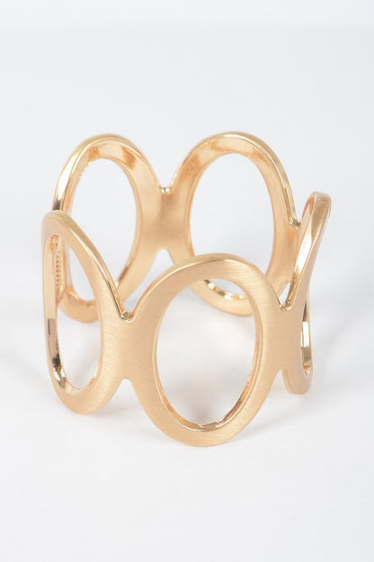 Metal Spring Hinge Cuff Bracelet - Tigbul's Variety Fashion Shop