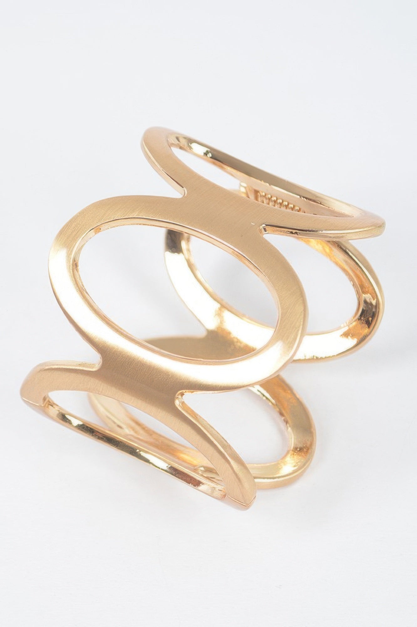 Metal Spring Hinge Cuff Bracelet - Tigbul's Variety Fashion Shop