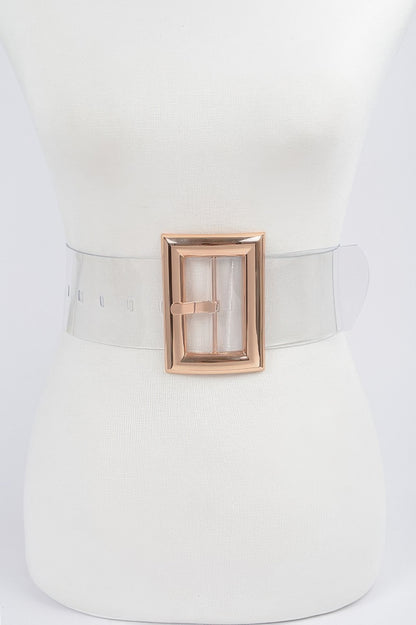 Oversized Transparent Pvc Belt - Tigbul's Variety Fashion Shop