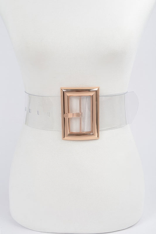 Oversized Transparent Pvc Belt - Tigbul's Variety Fashion Shop