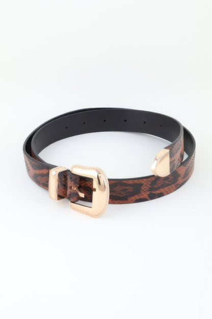 Two Buckle Three Pieces Belt - Tigbul's Variety Fashion Shop
