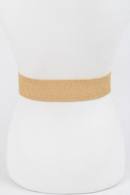 Weaved Pearl Buckle Belt - Tigbul's Variety Fashion Shop