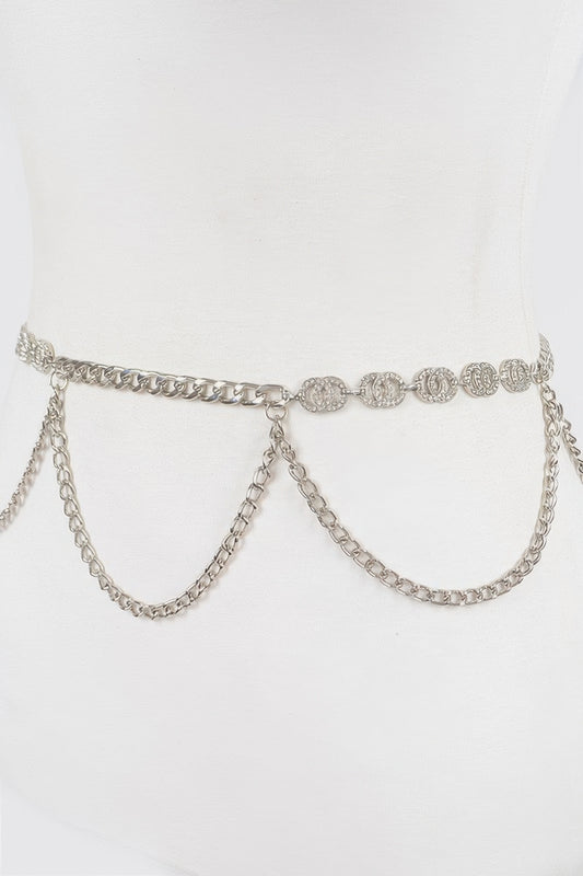 Chain Belt W/ Stone - Tigbul's Variety Fashion Shop
