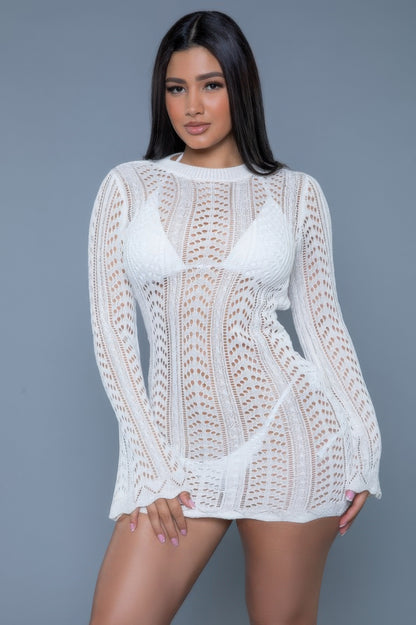 Kinsley Crochet Mini Dress - Tigbul's Variety Fashion Shop