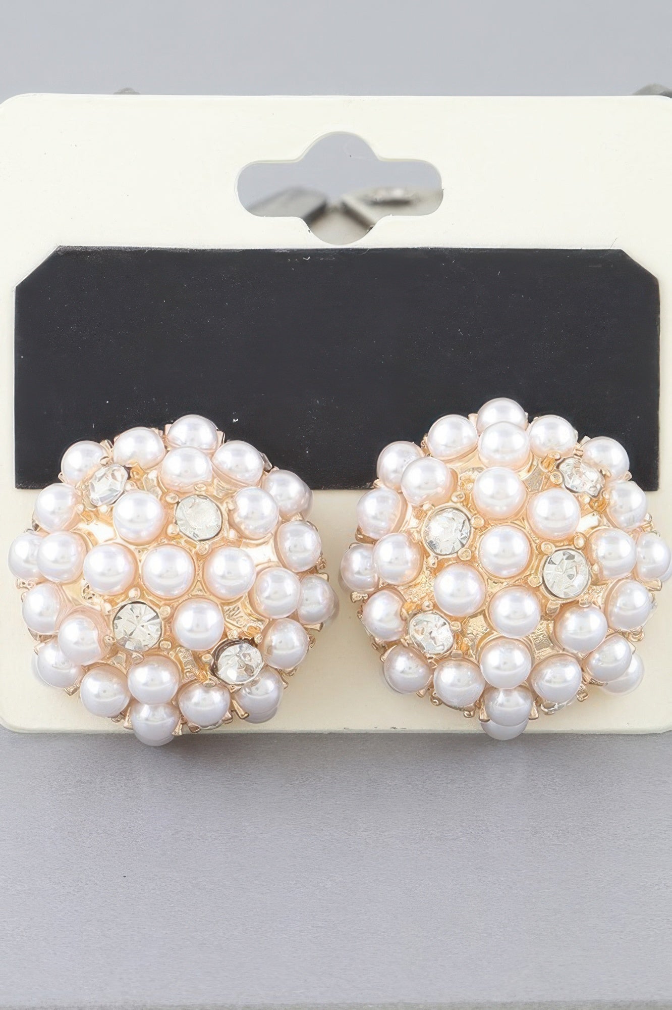 Pearl Cluster Stud Earrings - Tigbul's Variety Fashion Shop