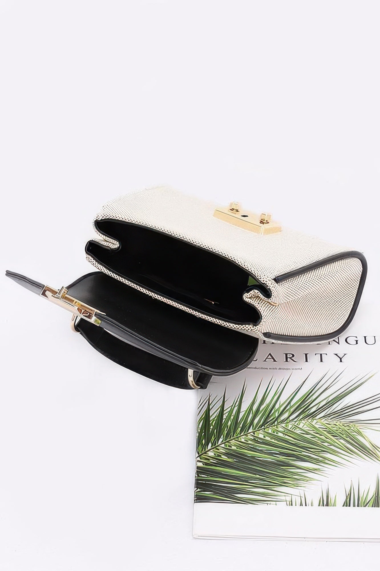 Canvas Top Handle Flap Bag - Tigbul's Variety Fashion Shop