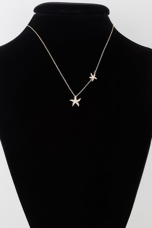 Bejeweled Starfish Necklace - Tigbul's Variety Fashion Shop