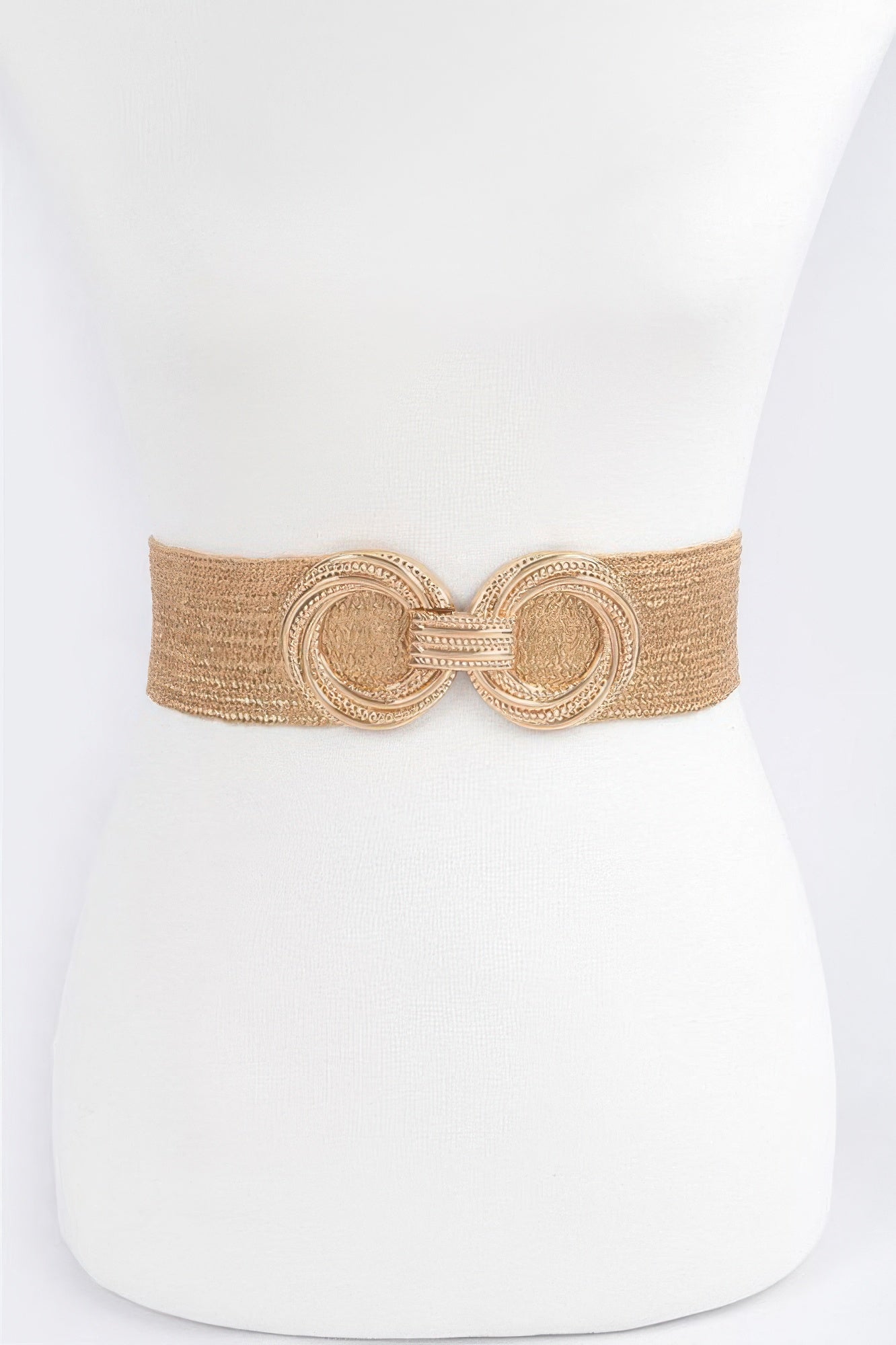 Double Metal Buckle Elastic Belt - Tigbul's Variety Fashion Shop