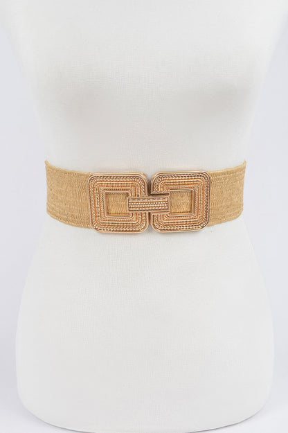 Metal Buckle Stretch Belt - Tigbul's Variety Fashion Shop