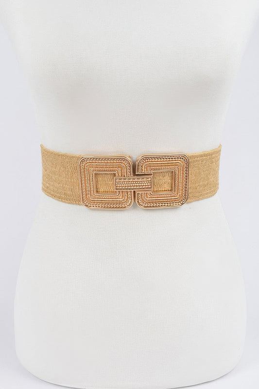 Metal Buckle Stretch Belt - Tigbul's Variety Fashion Shop