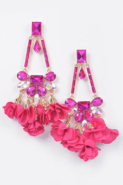 Rhinestone Party Drop Earring - Tigbul's Variety Fashion Shop