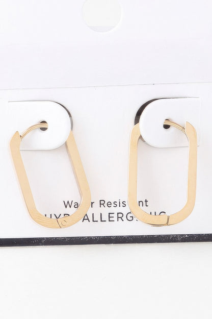 Delicate Link Chain Oval Earrings - Tigbul's Variety Fashion Shop