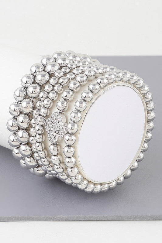 Multi Bejeweled Clove Bead Bracelet - Tigbul's Variety Fashion Shop