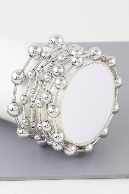 Multi Beaded Bar Bracelet - Tigbul's Variety Fashion Shop